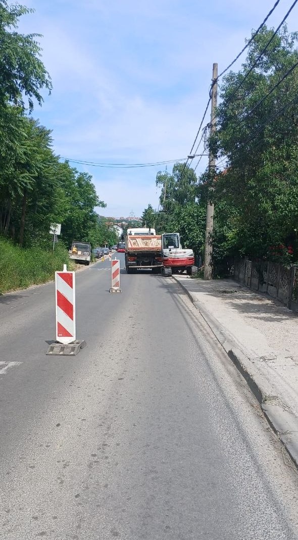Radovi na uređenju ulice Vojvode Stepen Stepanovića u Kaluđerici
