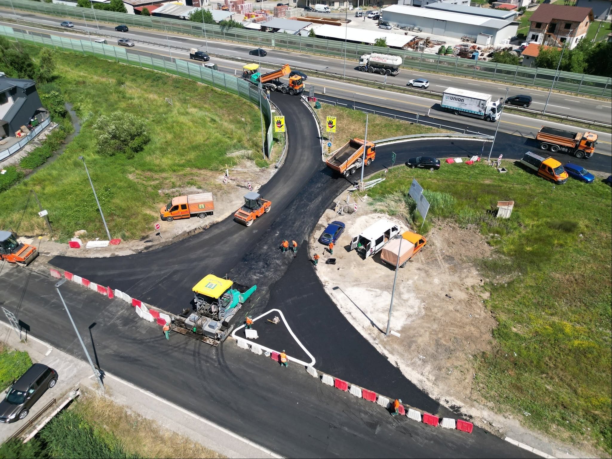 Radovi na petlji u Vrčinu