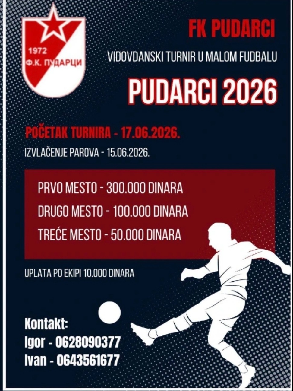 Vidovdanski turnir u malom fudbalu u Pudarcima