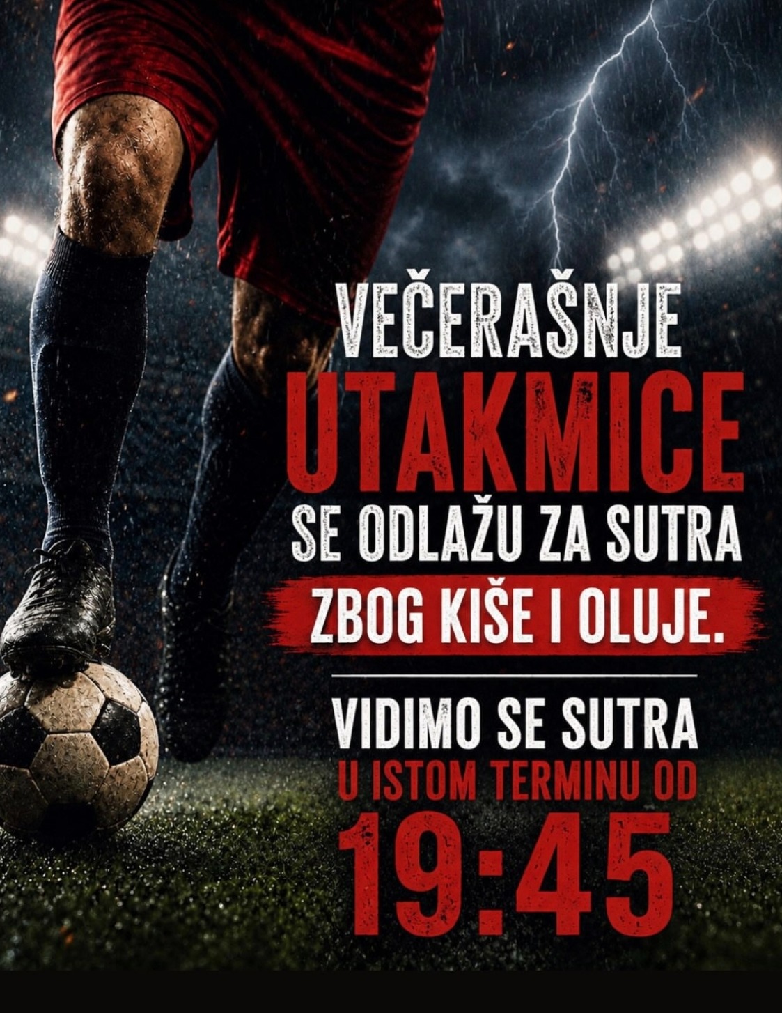 Usled loših vremenskih uslova turnir u Dražnju počinje sutra, 4.juna