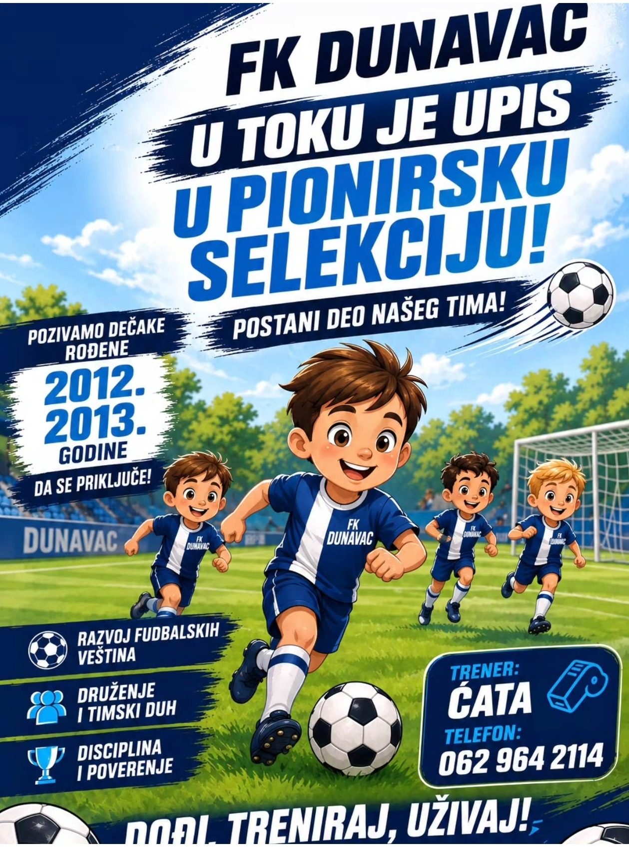 Upis u pionirsku selekciju