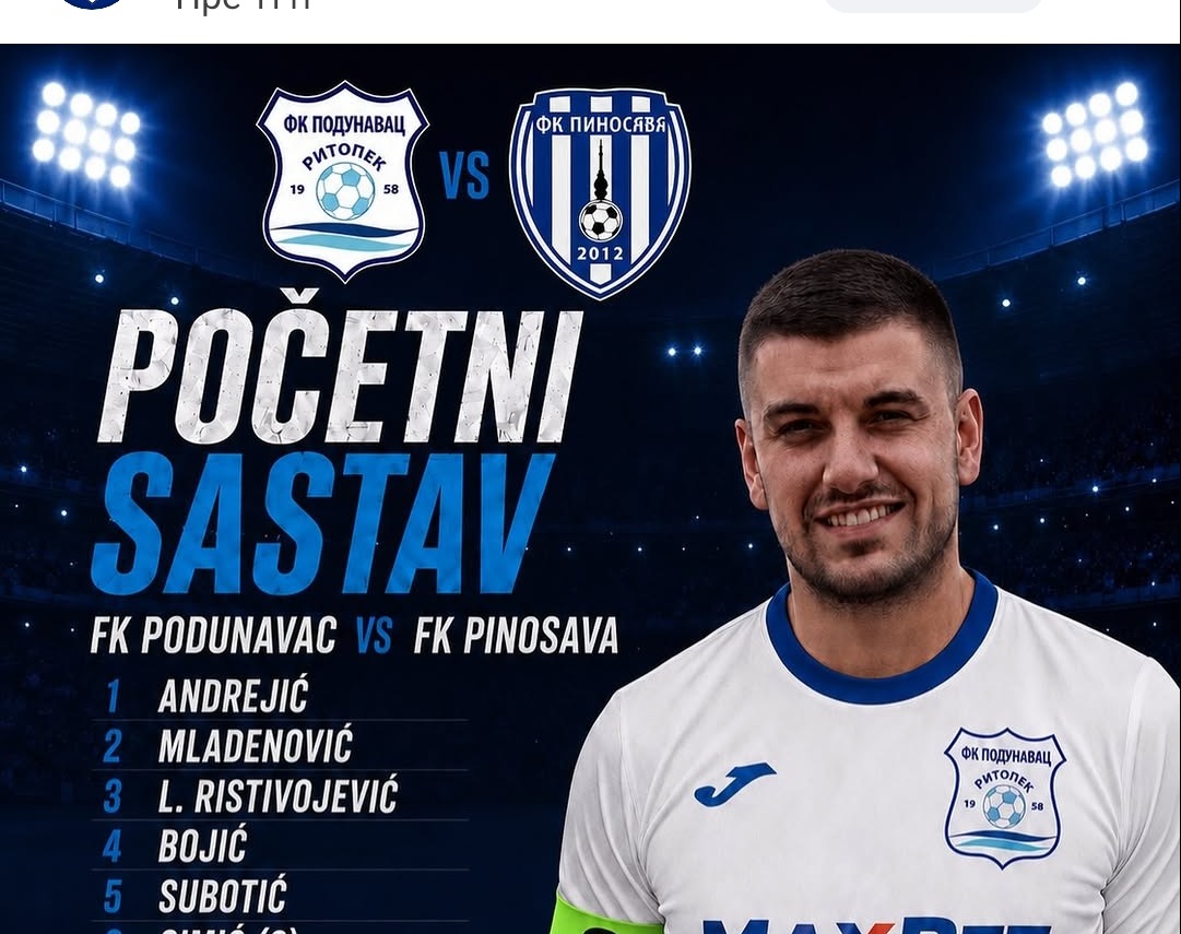 FK Podunavac : FK Pinosava 2:2