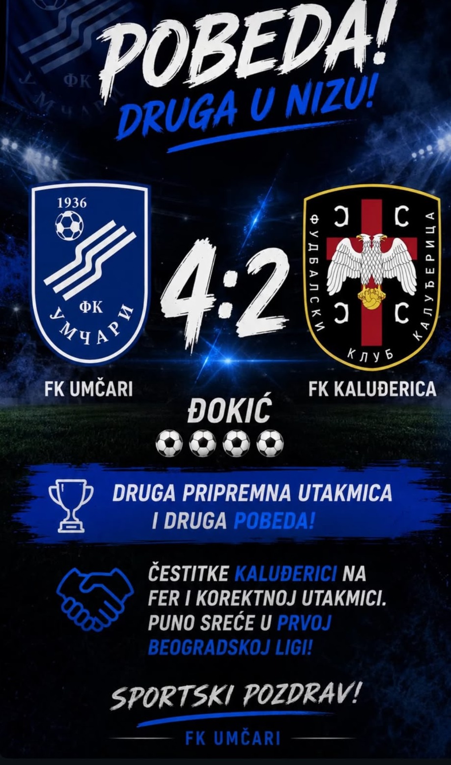 FK Umčari – FK Kaluđerica 4:2