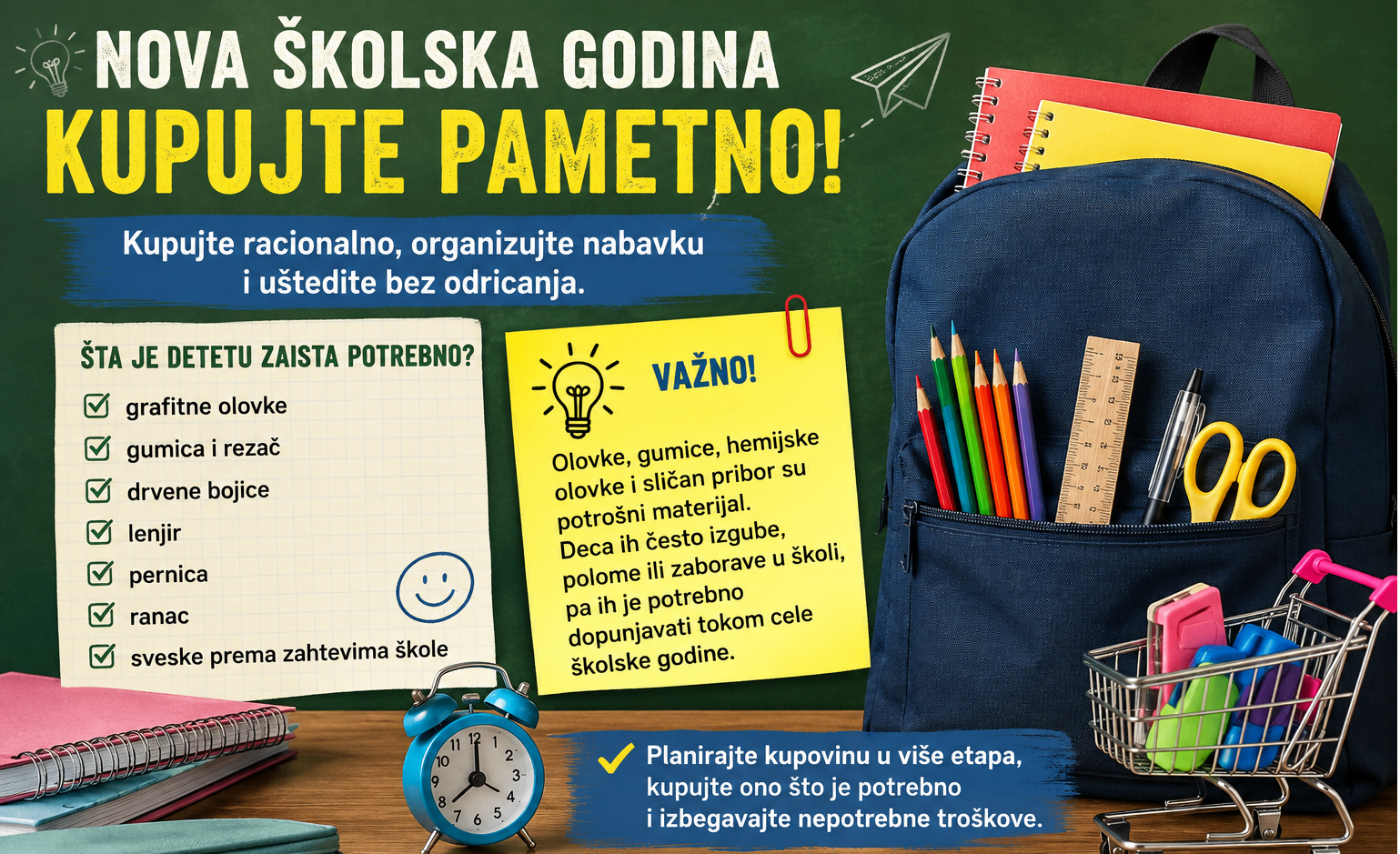 Savet za kupovinu školskog pribora