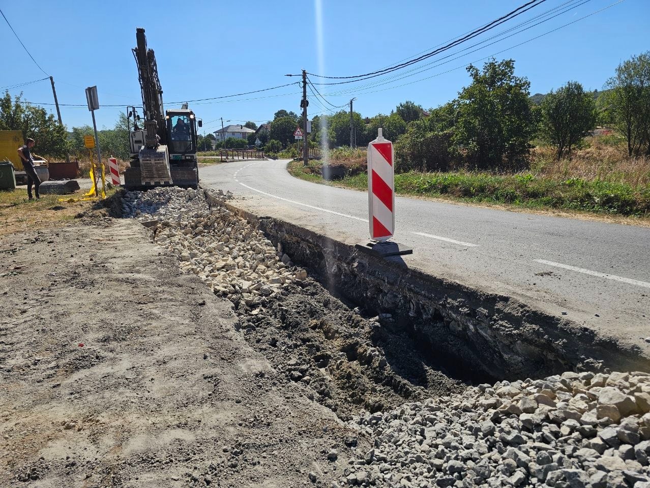 Započeti su radovi na sanaciji oštećenja na državnom putu 351 u Umčarima