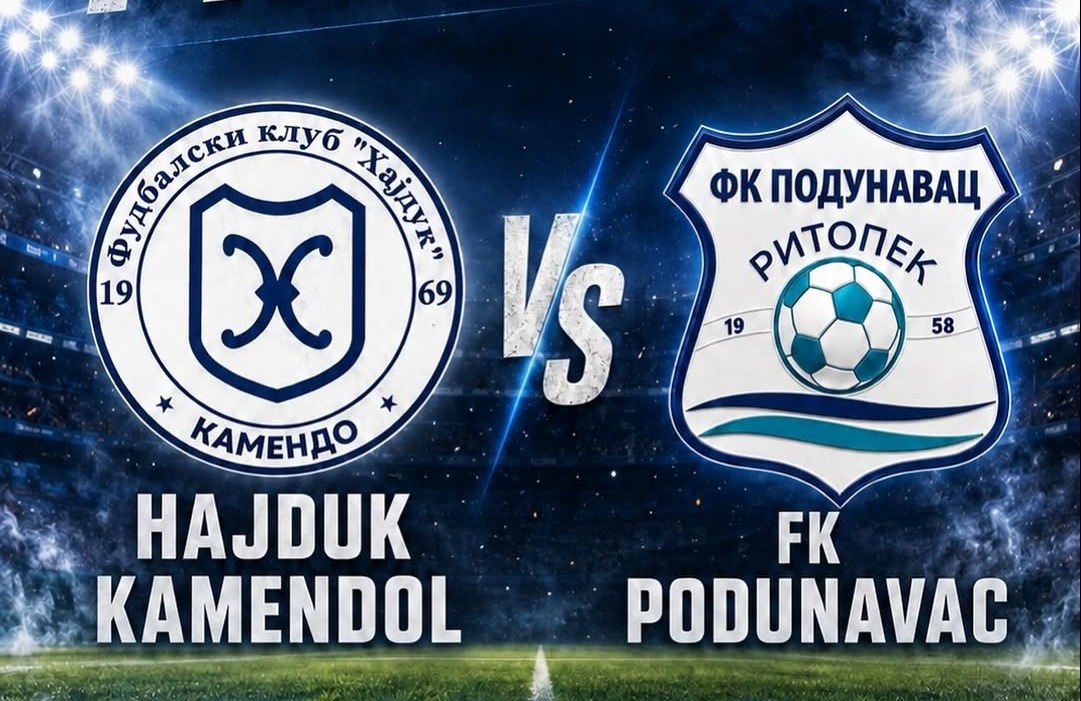 Utakmica FK Hajduk Kamendol i FK Podunavac