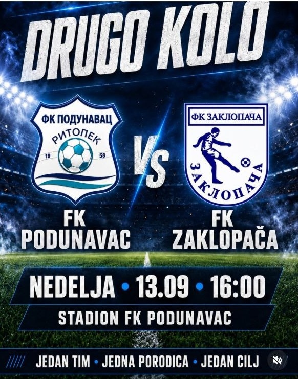 Utakmica FK Podunavac - FK Zaklopača