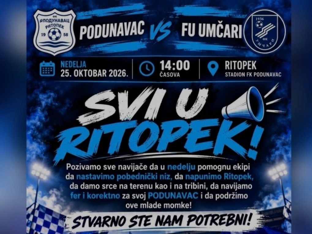 Podunavac protiv Umčara za nastavak pobedničkog niza